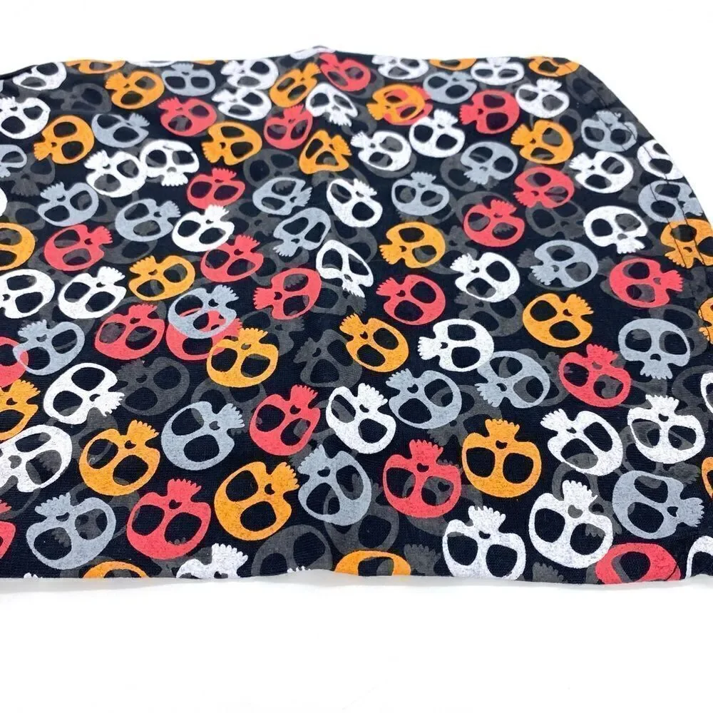 Casual Canine Dog Shirt Bone Heads Skull Tank Orange Size Small Medium